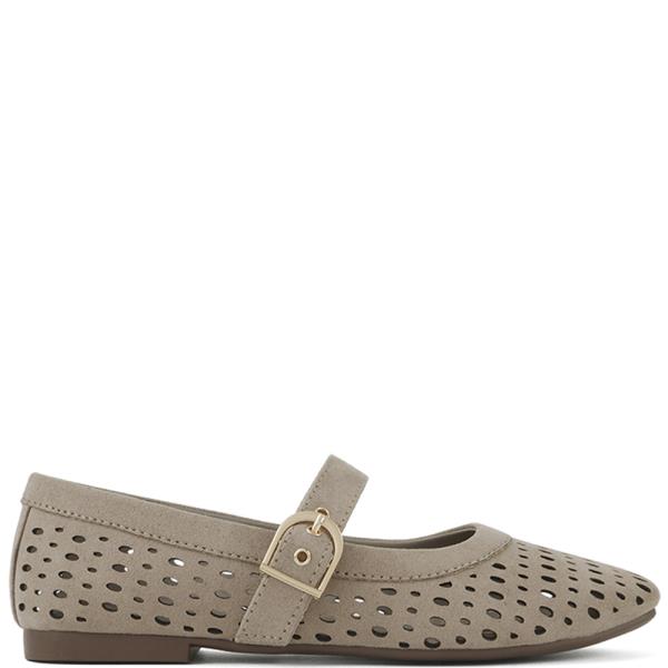 SUEDE MARYJANE FLAT