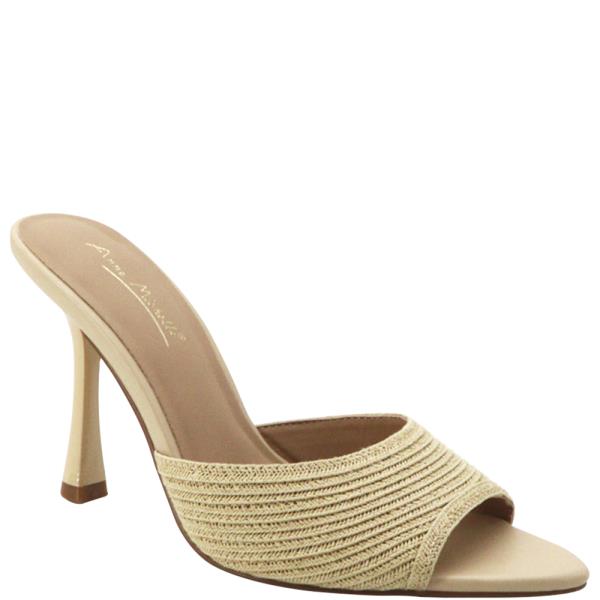 DOUBLE BAND SLIDE CHUNKY HEEL