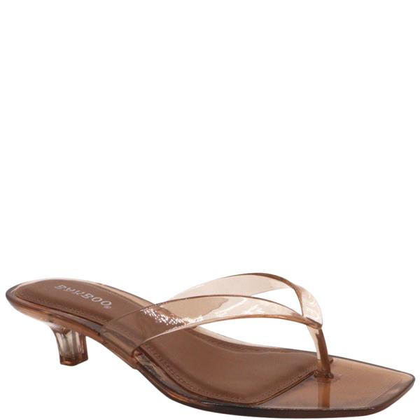 KITTEN HEEL THONG JELLY
