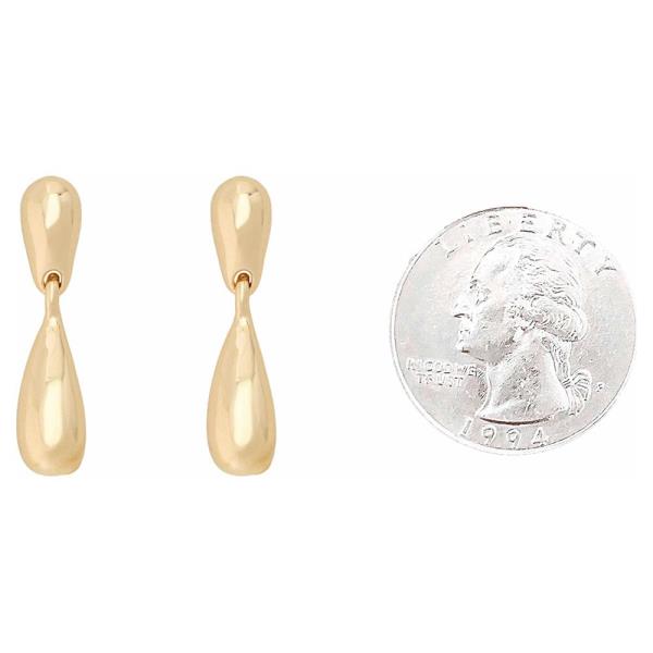 DOUBLE TEARDROP DROP EARRING