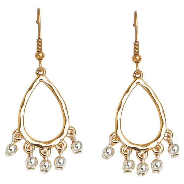 TEARDROP MULTI BEAD DANGLE EARRING
