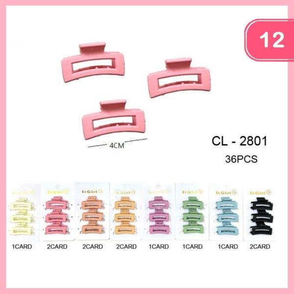 HAIR CLAW CLIP SET (12 UNITS)