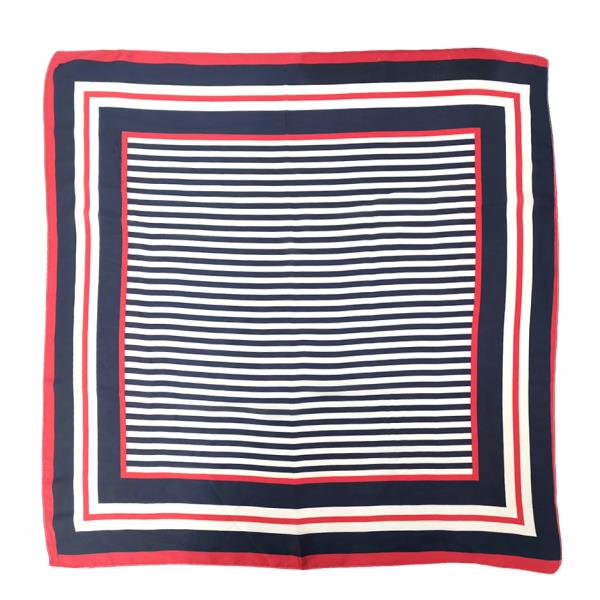 STRIPE PRINT SQUARE SCARF