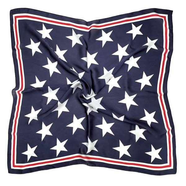 BIG STAR PRINT SQUARE SCARF