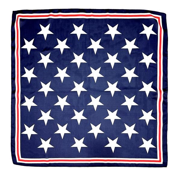 BIG STAR PRINT SQUARE SCARF