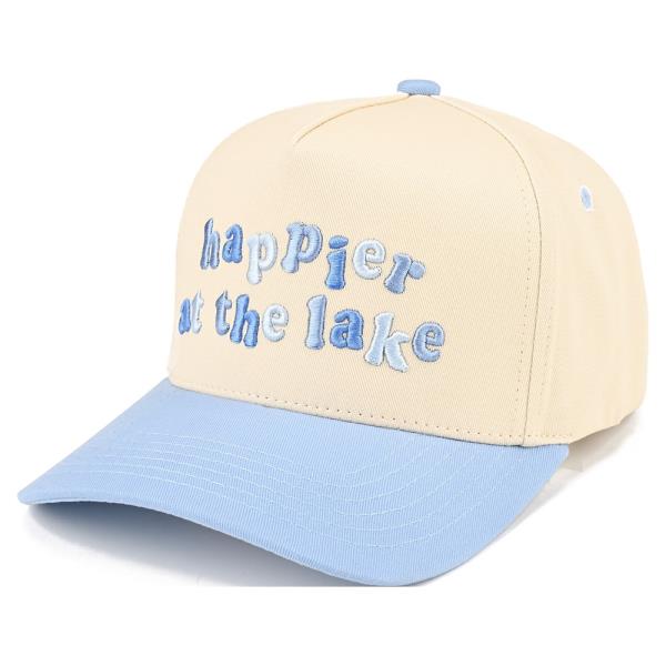 CC HAPPIER AT THE LAKE TRUCKER HAT