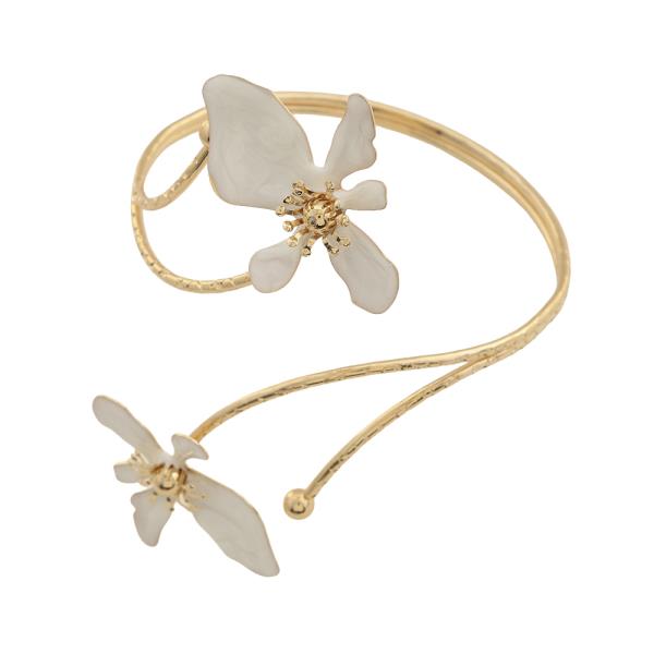 SDJ FLOWER BLOSSOM ARM CUFF BRACELET