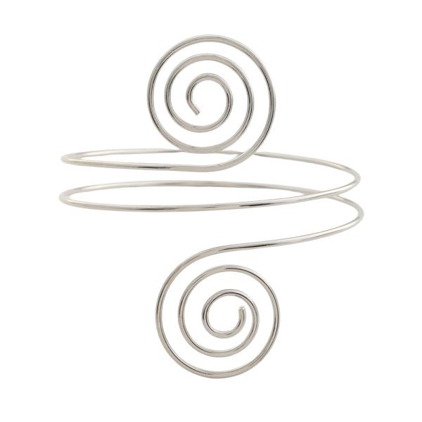 SDJ SWIRLING SPIRAL DESIGN ARM CUFF BRACELET