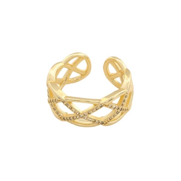 SODAJO GOLD DIPPED CZ RING