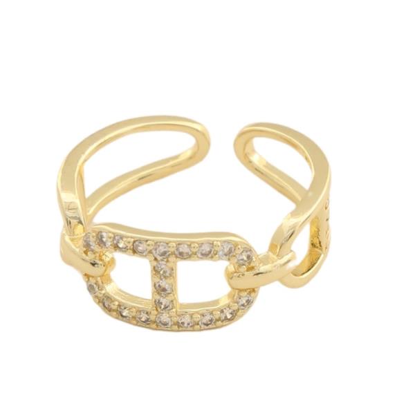 SODAJO GOLD DIPPED CZ RING