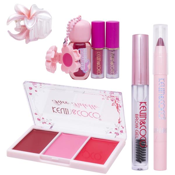 KEVIN AND COCO SWEET CREAM SOFT LIGHT MAKEUP BUCKET SET (6 UNITS)