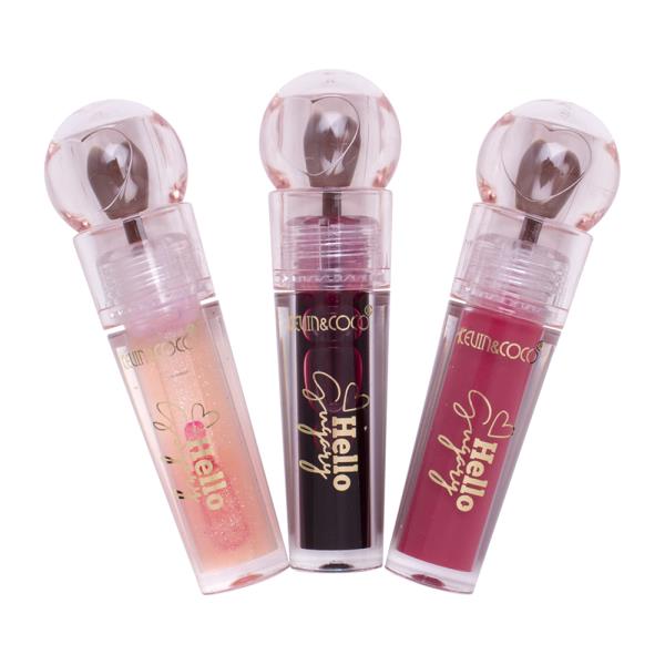 KEVIN AND COCO BE SWEET LIP OIL AND LIPSTICK AND VITAMIN C JAM LIP GLOSS (12 UNITS)