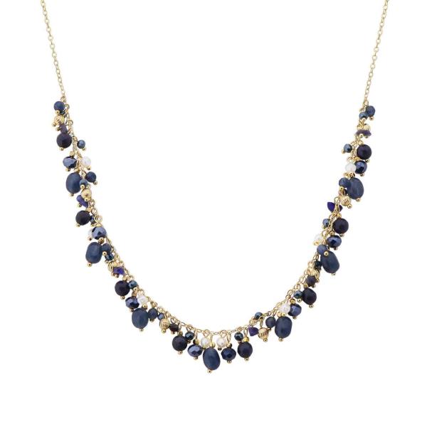BEADED CLUSTER NECKLACE