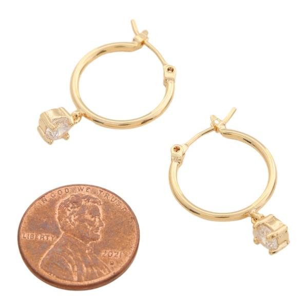 14K GOLD DIPPED HOOP EARRING