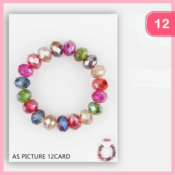 BEADED STRETCH BRACELET (12 UNITS)