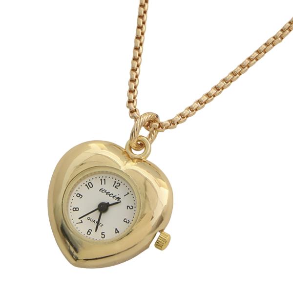 HEART SHAPE WATCH NECKLACE