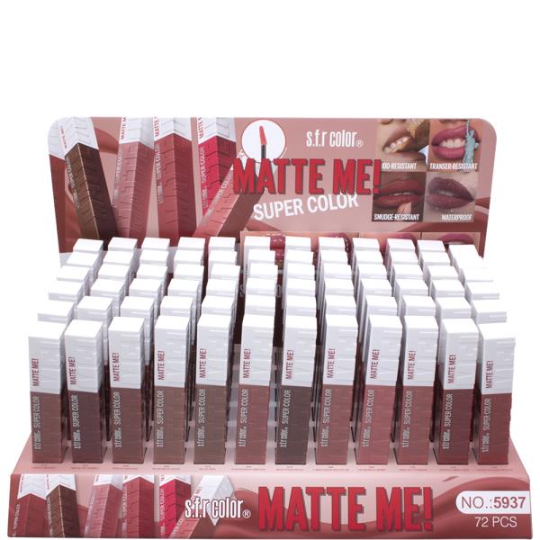 SFT COLOR MATTE ME SUPER COLOR LIPSTICK (72 UNITS)