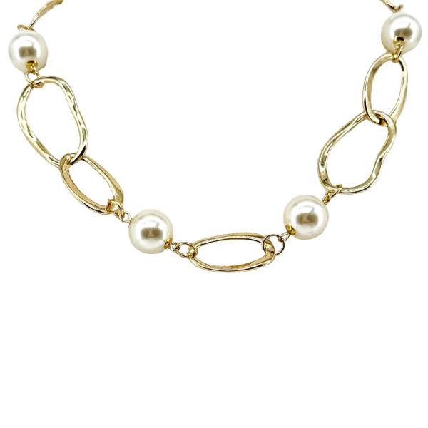 CHAIN LINKED W PEARL