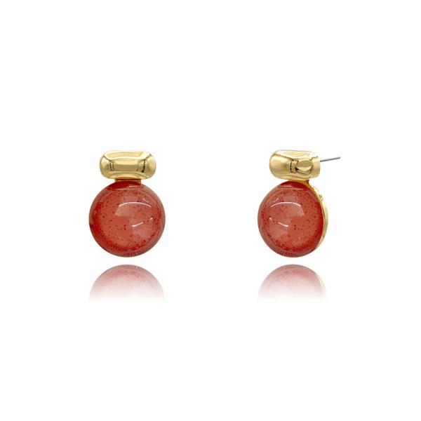 SIMPLE STONE STUD EARRING