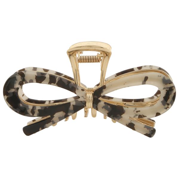 BOW TIE DESIGN HAIR CLAW CLIP