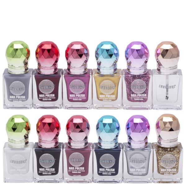 LUODANQI 3IN1 QUIKE DRYING NAIL POLISH (24 UNITS)
