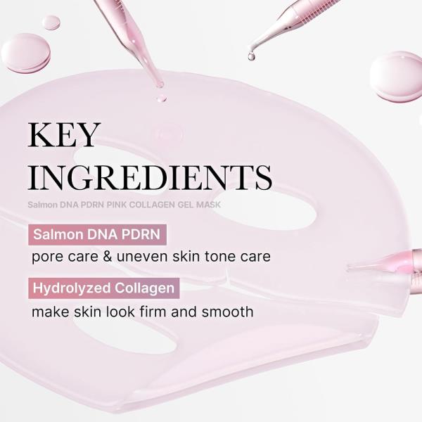 MEDICUBE SALMON DNA PDRN PINK COLLAGEN JELLY GEL MASK 4 PC SET