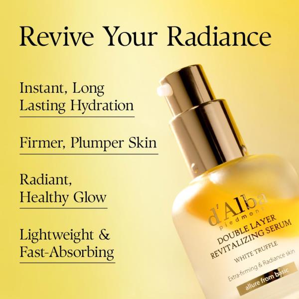 D`ALBA PIEDMONT WHITE TRUFFLE DOUBLE LAYER REVITALIZING SERUM