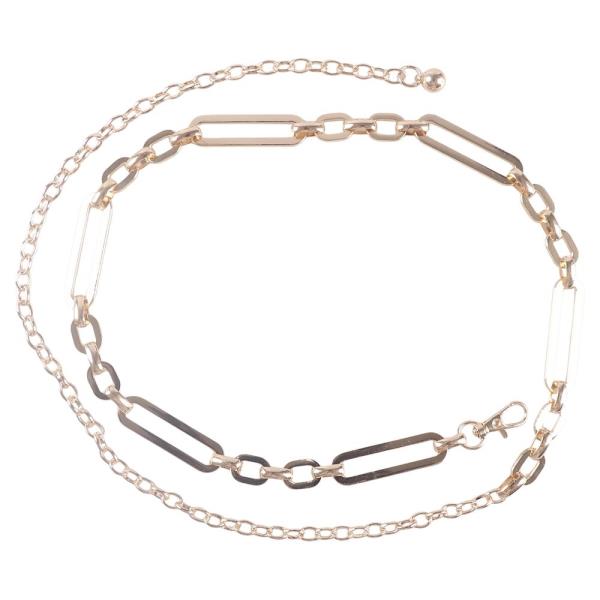 OVAL METAL CHAIN BELT