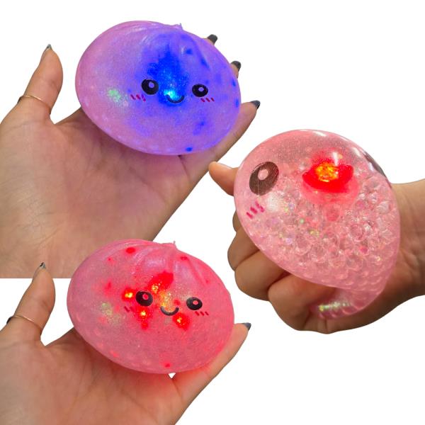 LED DUMPLING SQUISHY SQUEEZE TOY (12 UNITS)