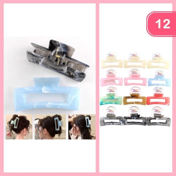 MARBEL HAIR CLAW CLIP (12 UNITS)