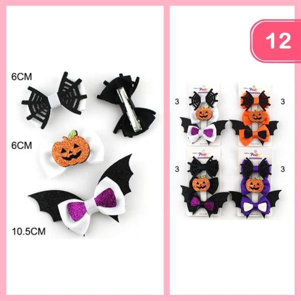 HALLOWEEN HAIR CLIP (12 UNITS)