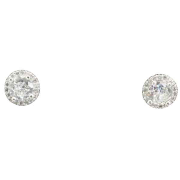 CZ ROUND STUD EARRING