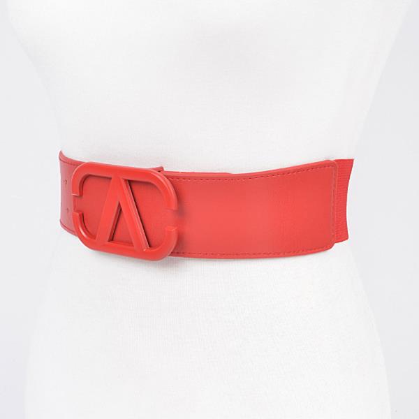 COLOR METAL BUCKLE ELASTIC BELT