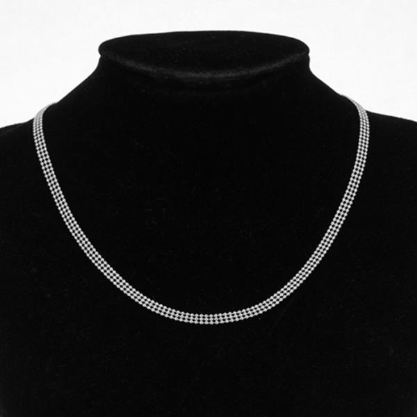 SECRET BOX  STAINLESS STEEL WIDE BALL CHAIN NECKLACE