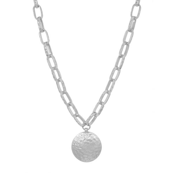 18MM ROUND PENDANT NECKLACE