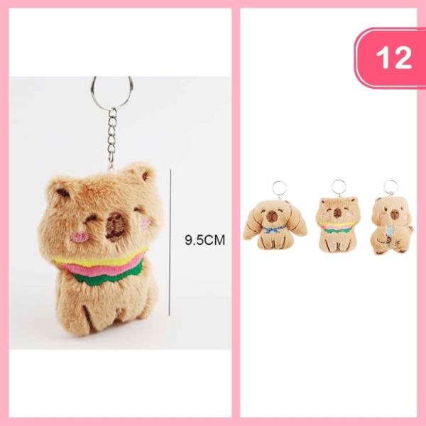 CAPYBARA PLUSH KEYCHAIN (12 UNITS)