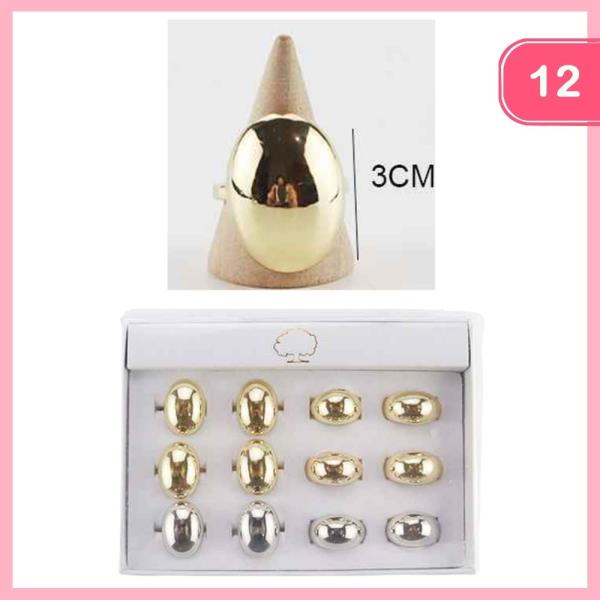 OVAL METAL RING (12 UNITS)