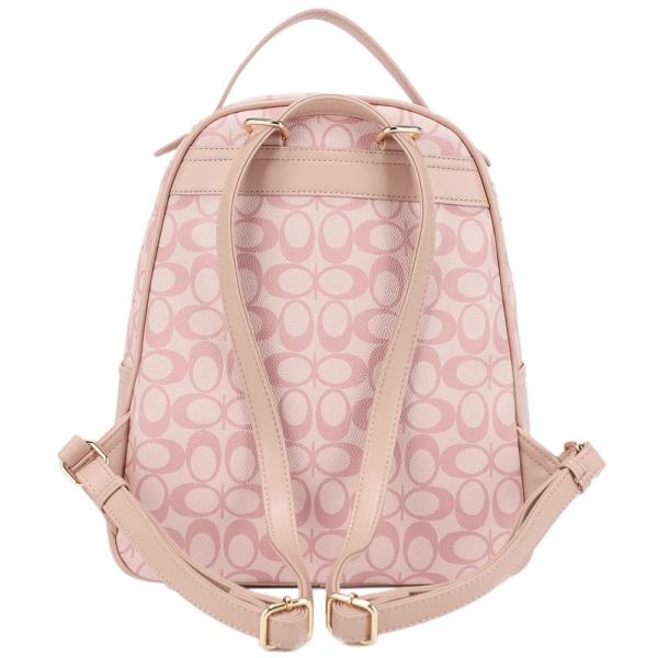 2IN1 OVAL PRINT TEXTURED BACKPACK W WALLET SET