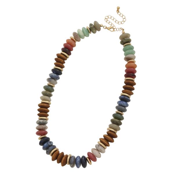 MIX MULTI COLOR BEAD NECKLACE