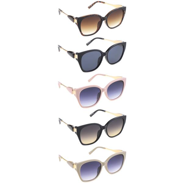 ROUND SQUARE CAT EYE SUNGLASSES 1DZ