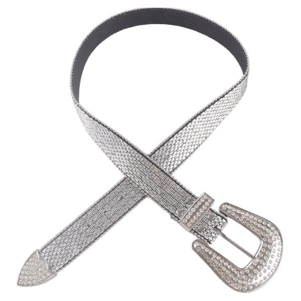 RHINESTONE WESTERN BUCKLE BELT