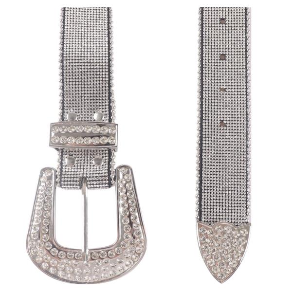 RHINESTONE WESTERN BUCKLE BELT