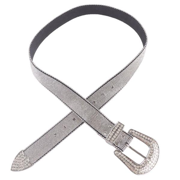RHINESTONE WESTERN BUCKLE BELT