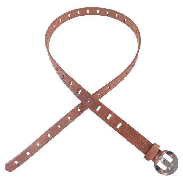 THIN ROUND METAL BUCKLE BELT