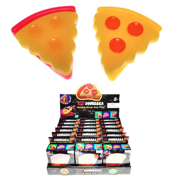 PIZZA SQUEEZA SQUISHY TOY (18 UNITS)