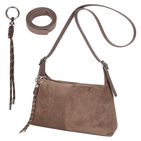 CHIC SUEDE SHOULDER BAG