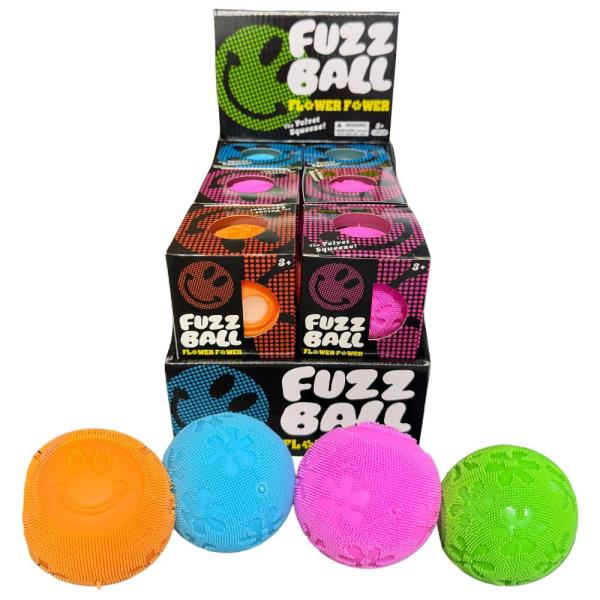 FUZZ BALL SQUISHY SQUEEZE TOY (12 UNITS)