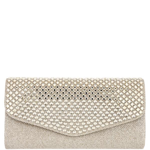 TEXTURED DESIGN EVENING CLUTCH BAG