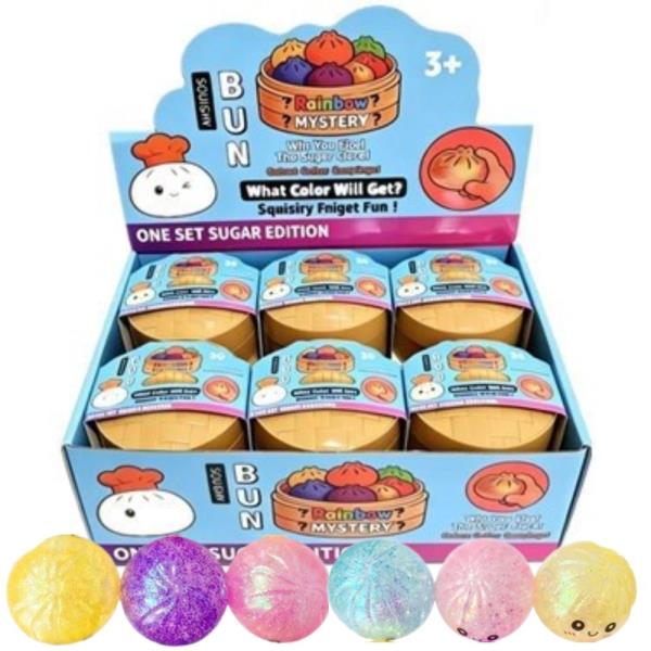 DUMPLING SQUISHY SQUEEZE TOY (12 UNITS)