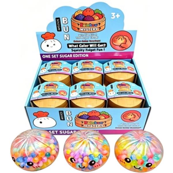 MULTI BALL DUMPLING SQUISHY SQUEEZE TOY (12 UNITS)